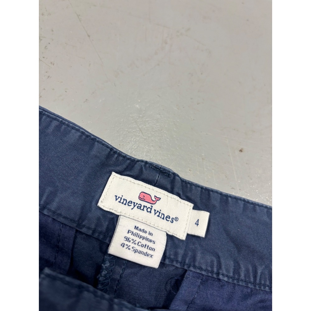 Vineyard Vines Womens Navy Blue Every Day Chino Shorts Size 4 Cotton Stretch - Picture 3 of 4